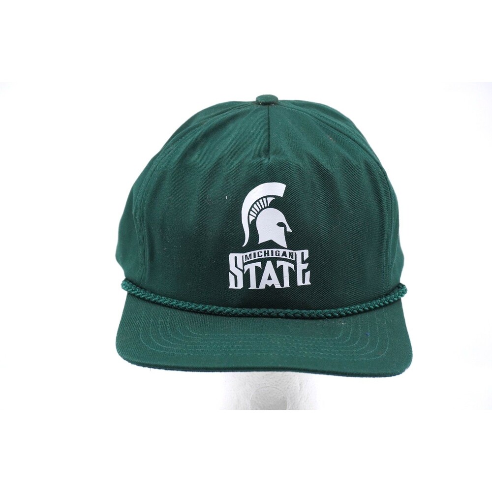 Michigan State Spartans Vintage Front Row Adjustable Rope Strapback Hat San Sun